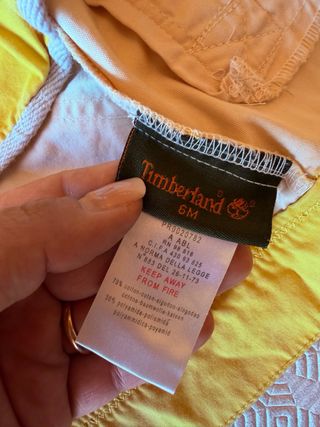 Giacca Timberland gialla con cappuccio