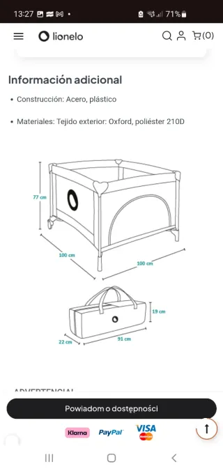 Parque infantil Lionelo