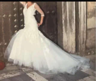 Vestido de Novia Encaje Sirena
