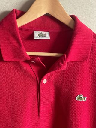 Polo Lacoste Rojo Talla L