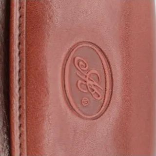 Cartera de piel mujer Modlux Marrón