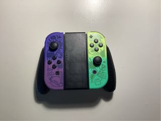 Joy-Cons Nintendo Switch Splatoon + Supporto