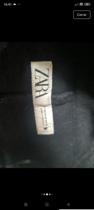 Capa Zara Negra Nueva