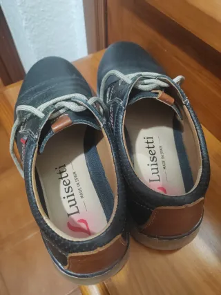 Zapatos Luisetti Negros Cordones