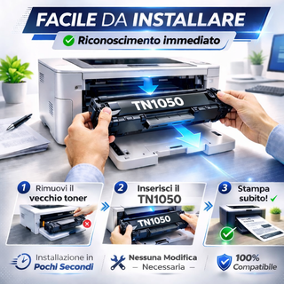 Toner Compatibile Brother TN1050 Nuovo per HL1110
