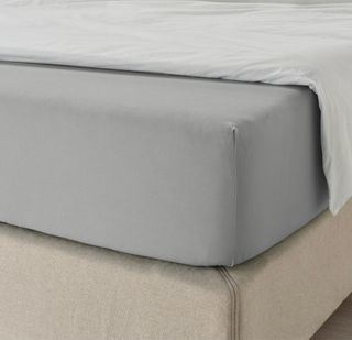 Sábana Bajera Ajustable 160x200 Gris Oscuro