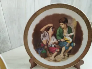 Set di 2 Piatti Decorativi Antichi