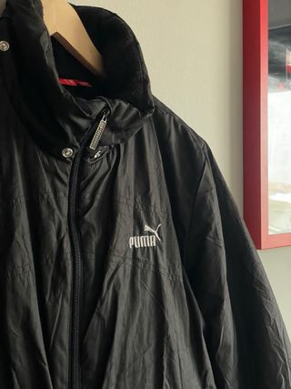 Abrigo Puma Negro con capucha desmontable