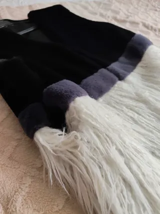 Chaleco terciopelo y pelo