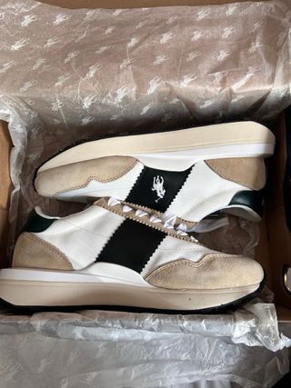 Zapatillas Polo Ralph Lauren Beige y Blanco
