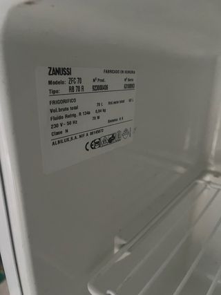 Nevera pequeña Zanussi