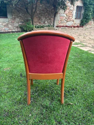 230 Sillas de Madera Rojas para Eventos