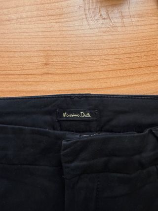 Pantalón Negro Massimo Dutti