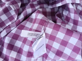 Camisa Lacoste Cuadros Rosa Talla M