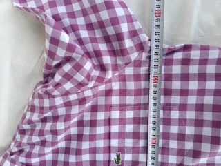 Camisa Lacoste Cuadros Rosa Talla M