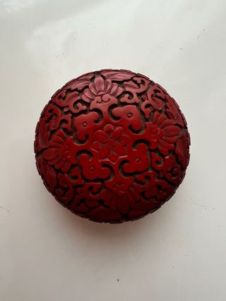 Scatolina Cinese Laccata Lavorata a Mano '900