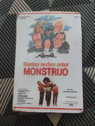 Cartel Metálico Película Buenas Noches Sr Monstruo