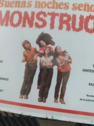 Cartel Metálico Película Buenas Noches Sr Monstruo