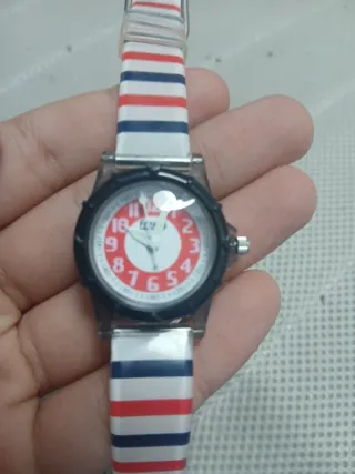 Reloj Freely Rayas Azul Rojo Blanco