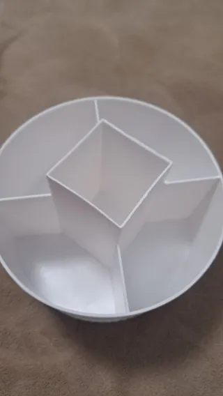 Organizador maquillaje blanco