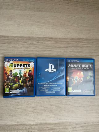 Ps Vita + 3 Giochi + Scheda 8GB + Scatola + Custodia