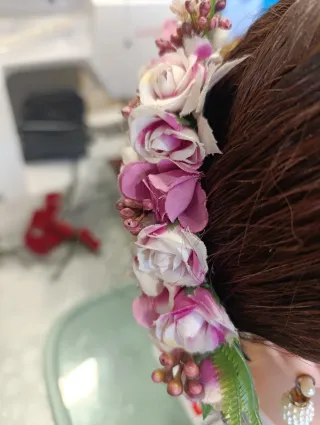 Tocado Flores Fallera Huertana