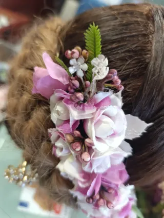 Tocado Flores Fallera Huertana