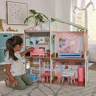 Casa de Muñecas KidKraft 10154 con Muebles y Transformación Magnética