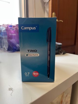 Caja 50 Bolígrafos Campus Trio Negros