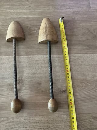 Lote 4 Hormas Zapatos Vintage Madera/Metal