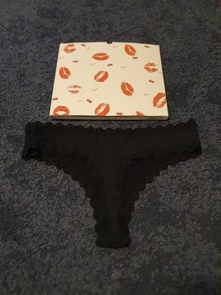 Braguita Encaje Negro Talle Alto XL