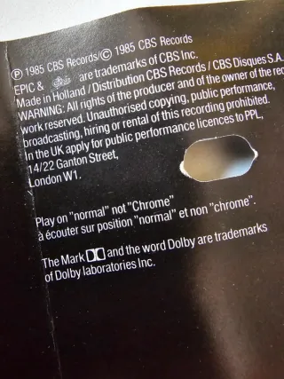 Dead Or Alive - Youthquake - 1985 MC musicassetta