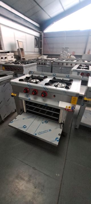 Cocina Industrial 2 Fogones con Horno