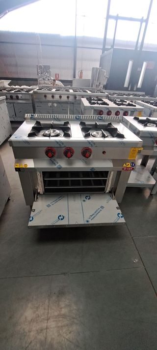 Cocina Industrial 2 Fogones con Horno