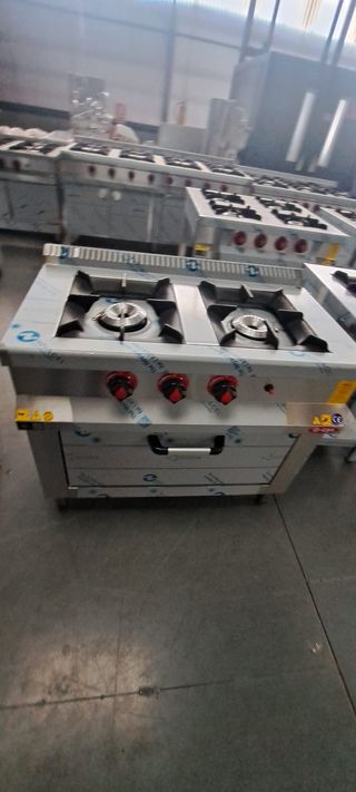 Cocina Industrial 2 Fogones con Horno