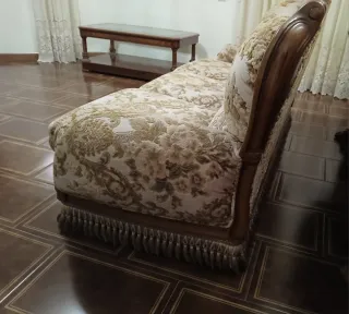 Sofá de 3 plazas tapizado floral