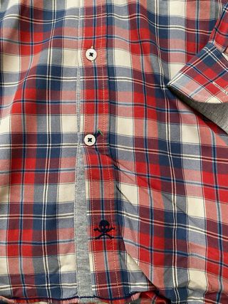 Camisa Scalpers cuadros azul y rojo