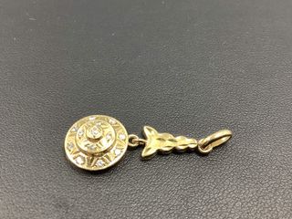 colgante oro 18k con piedra