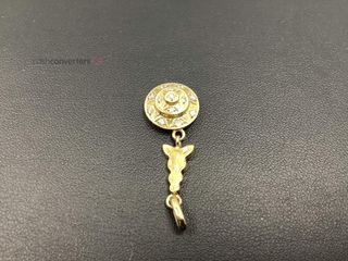 colgante oro 18k con piedra
