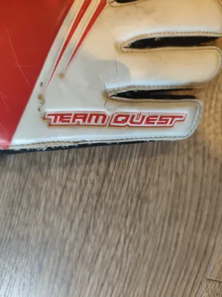 Guantes portero niño rojo y blanco