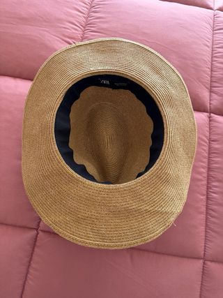Cappello Zara texture in rafia