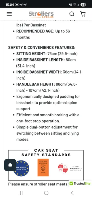 Cochecito gemelar premium