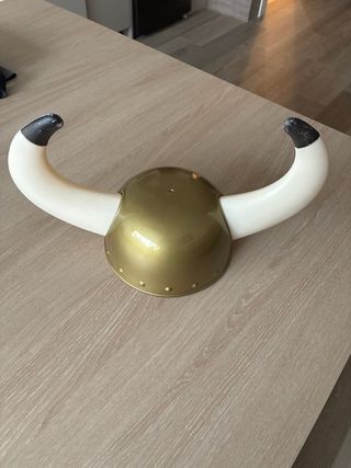 Casco Vikingo Dorado y Blanco Lote de 3 cascos