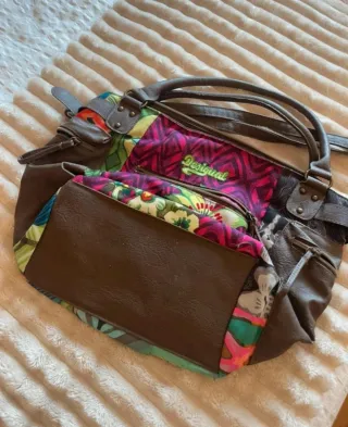 Bolso Desigual Original Multicolor Correa