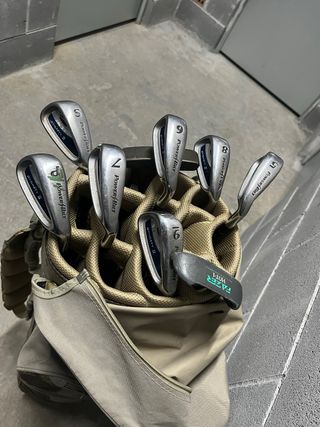 Bolsa de golf y palos