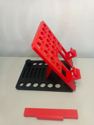 Soporte Tablet/iPad Rojo y Negro