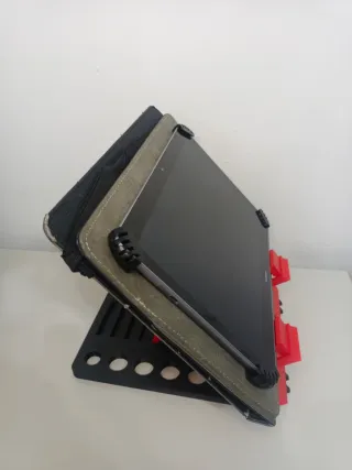 Soporte Tablet/iPad Rojo y Negro