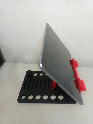 Soporte Tablet/iPad Rojo y Negro