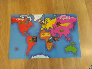 Juego Magnético Diset Magnetics Mapa Mundo