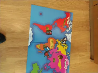 Juego Magnético Diset Magnetics Mapa Mundo